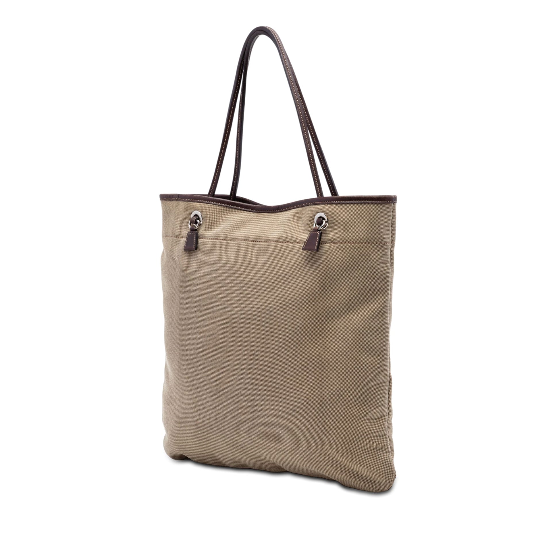 Prada Canvas Canapa Logo Tote