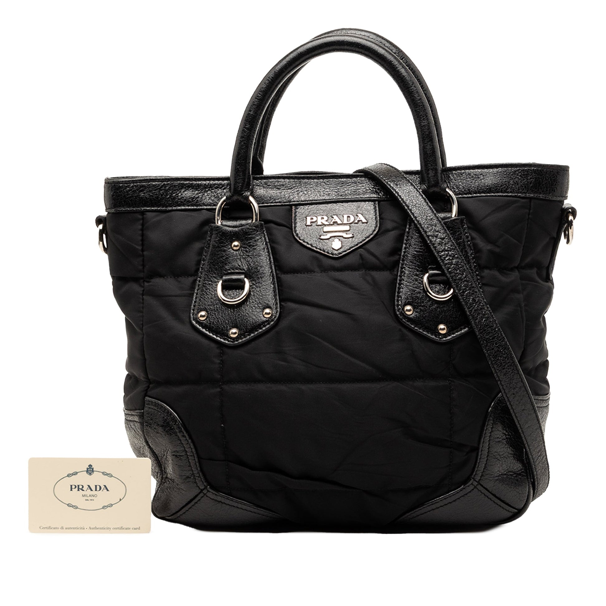Prada Tessuto Cervo Lux 24H Tote
