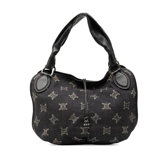 Celine Macadam Denim Bittersweet Hobo Bag