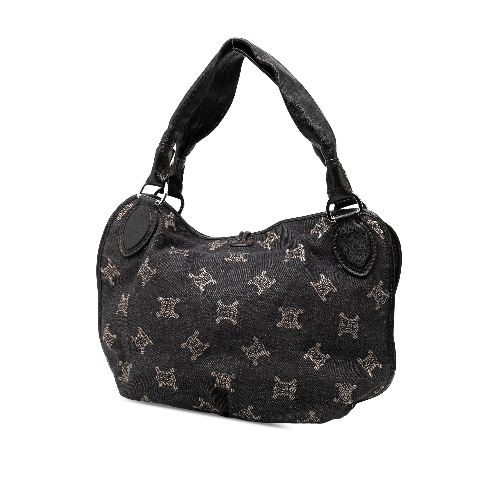 Celine Macadam Denim Bittersweet Hobo Bag
