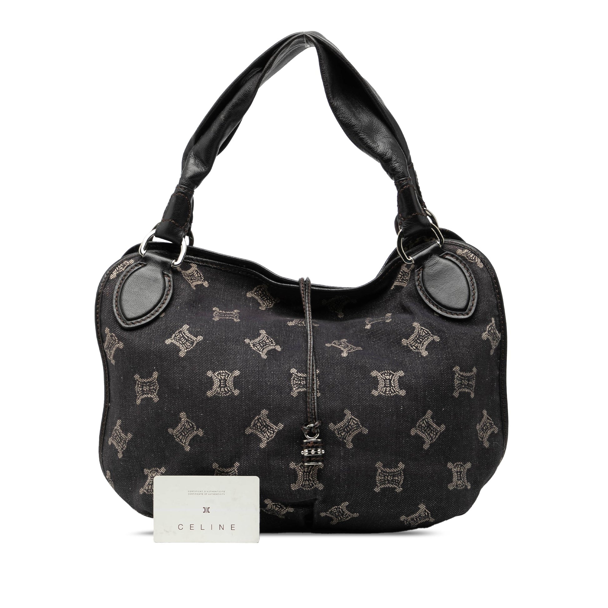 Celine Macadam Denim Bittersweet Hobo Bag
