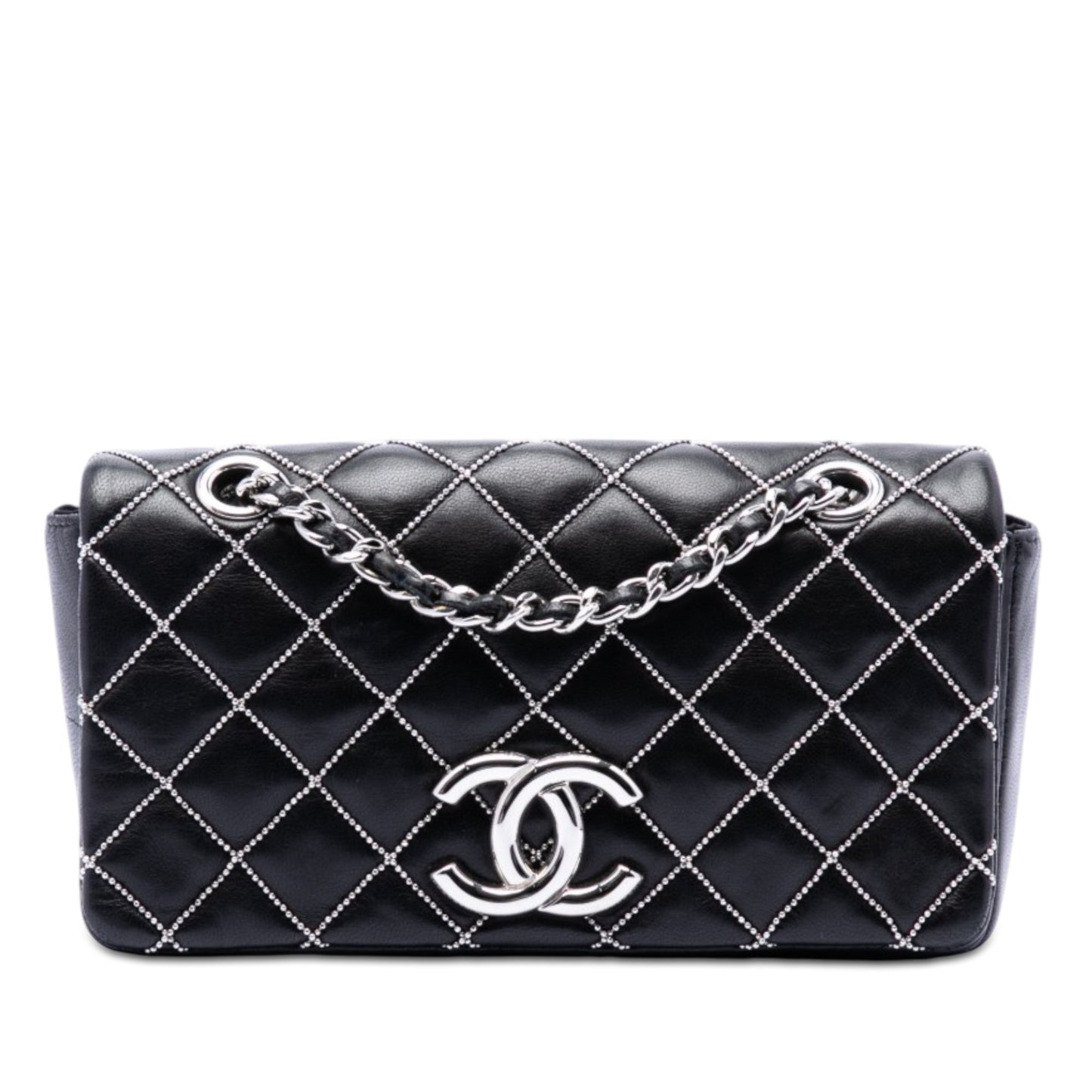 Chanel Mini CC Quilted Lambskin Beaded Full Flap