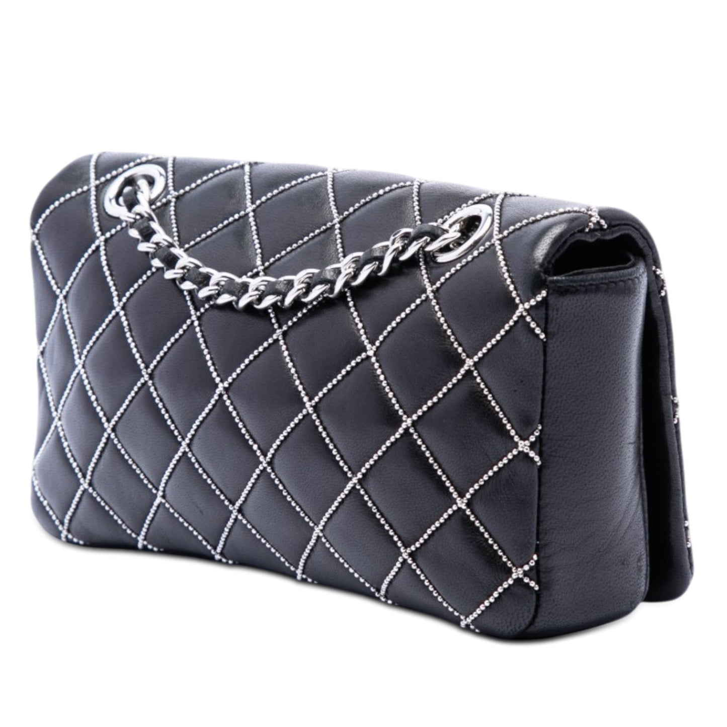 Chanel Mini CC Quilted Lambskin Beaded Full Flap
