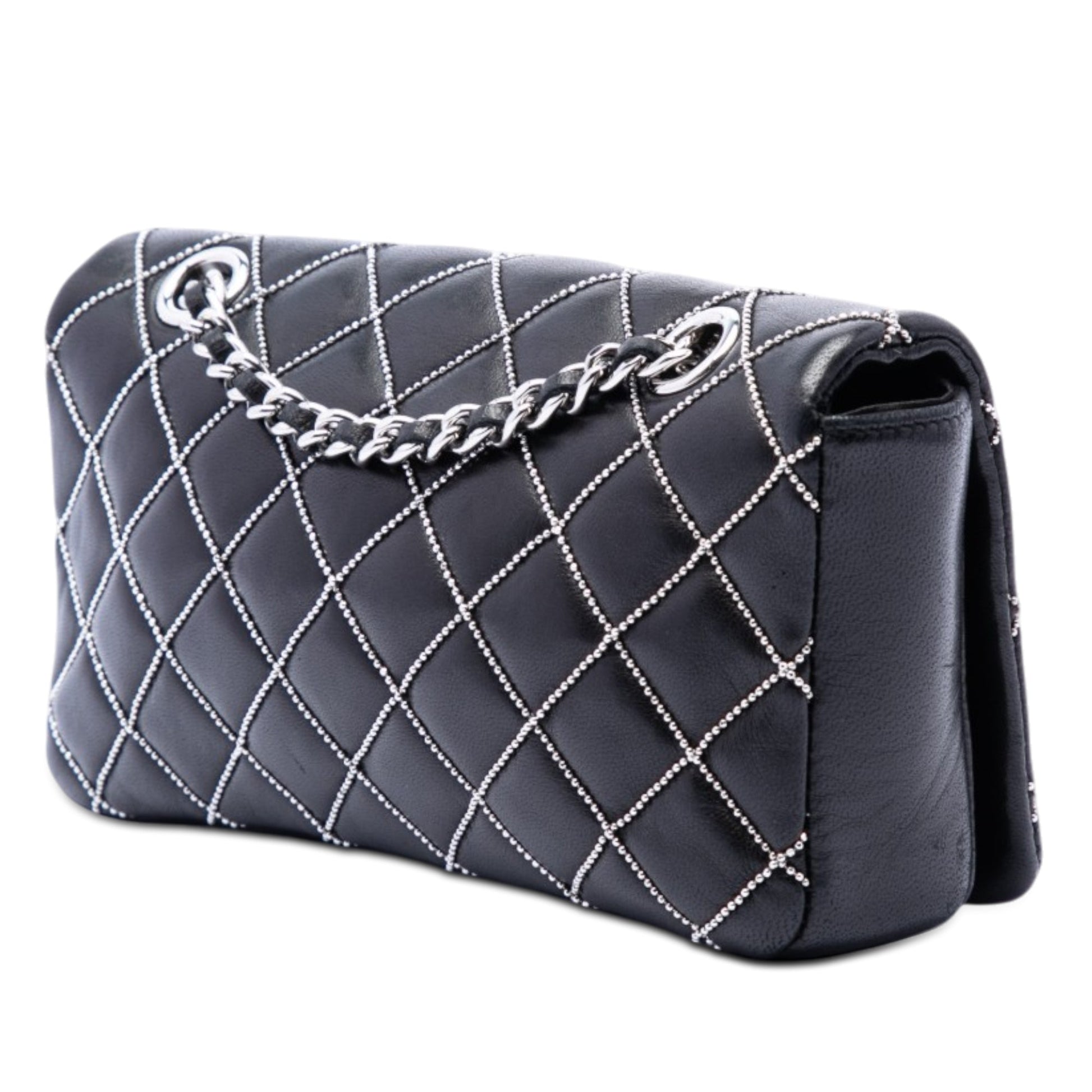 Chanel Mini CC Quilted Lambskin Beaded Full Flap