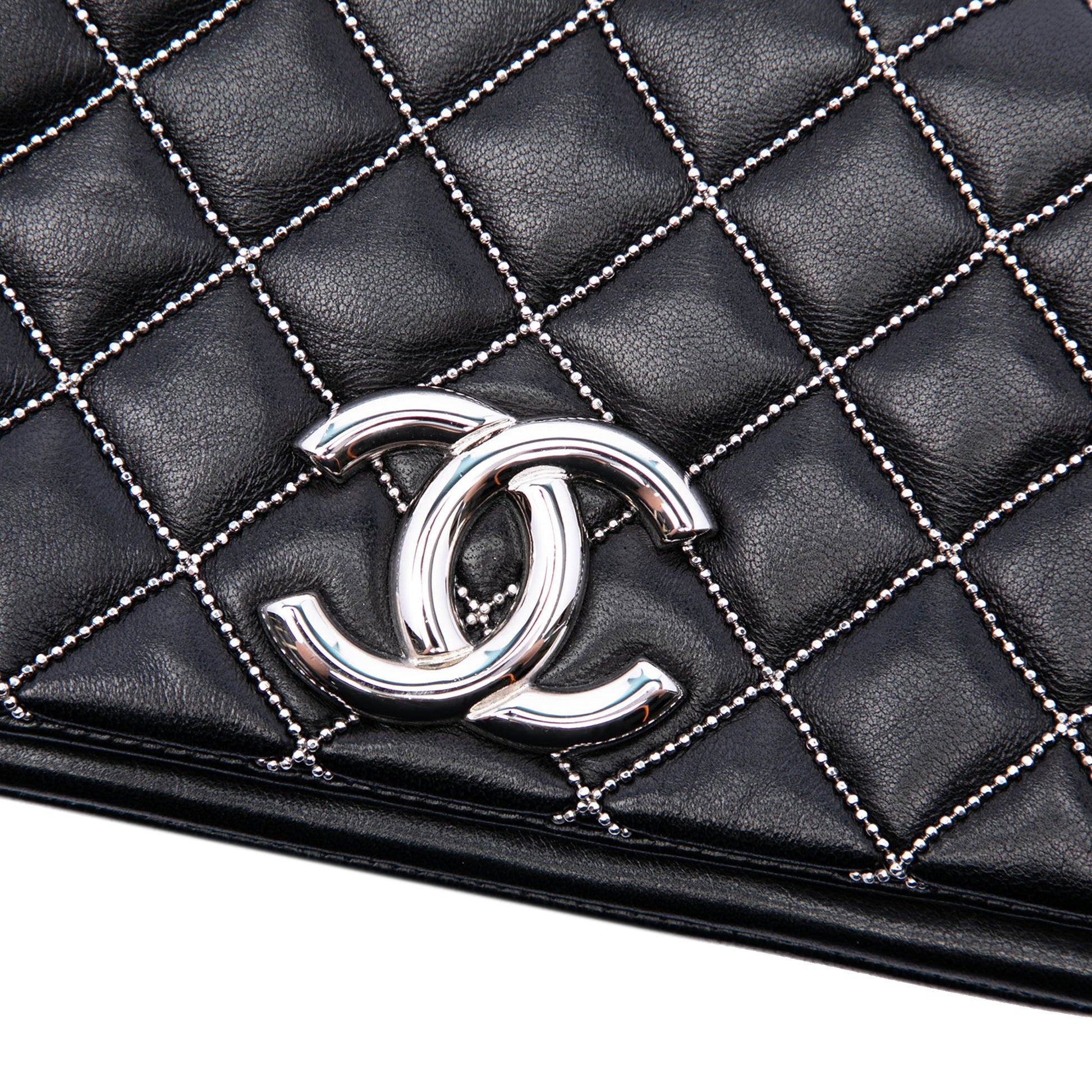 Chanel Mini CC Quilted Lambskin Beaded Full Flap