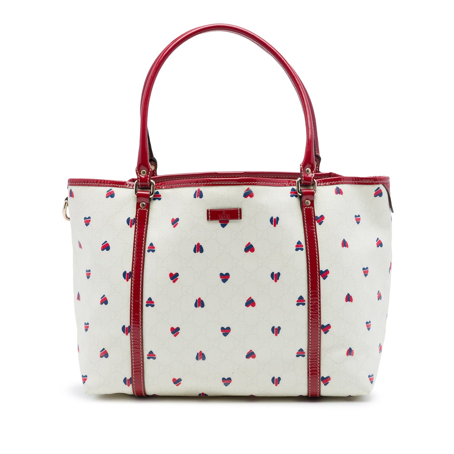 Gucci Medium GG Supreme Hearts Joy Tote