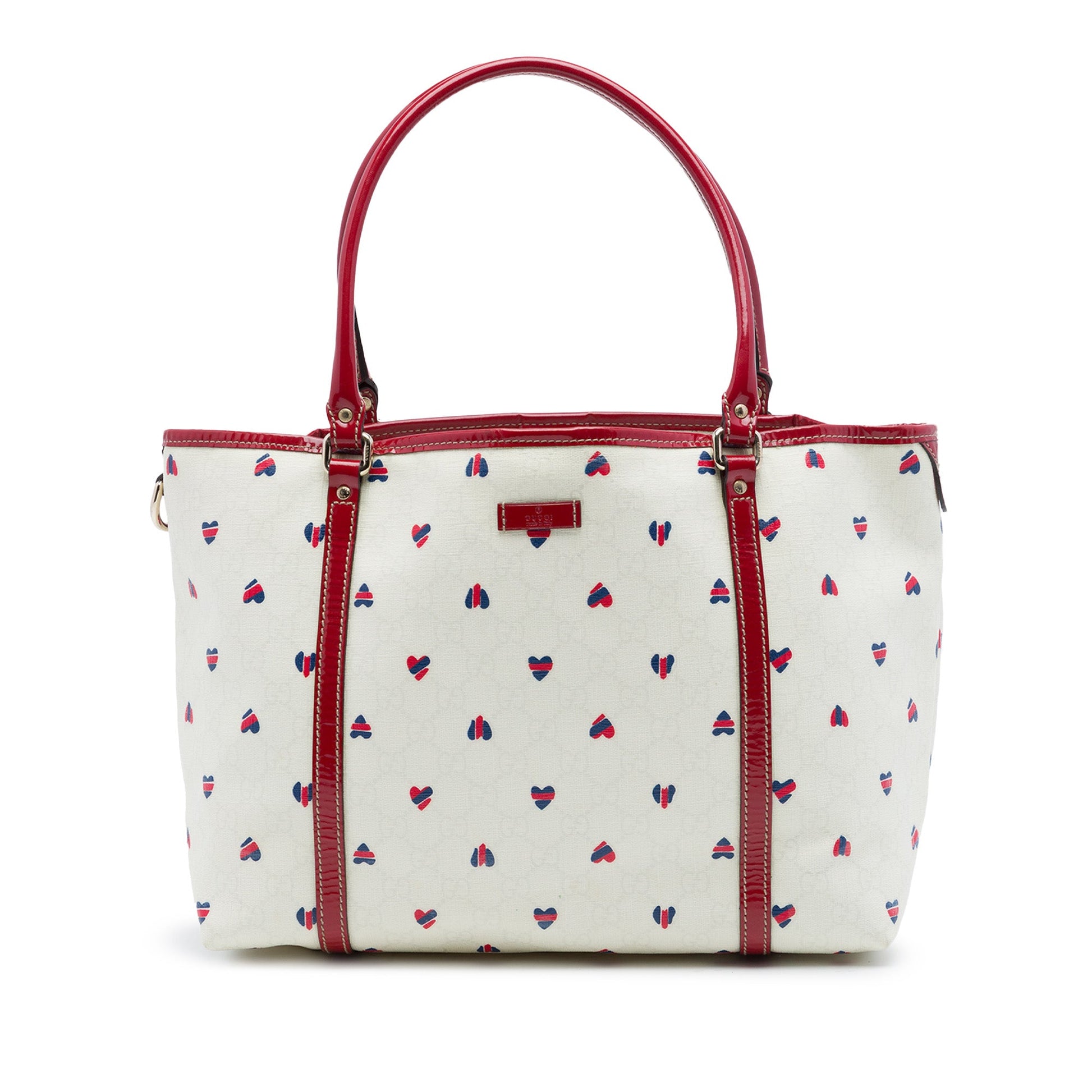 Gucci Medium GG Supreme Hearts Joy Tote