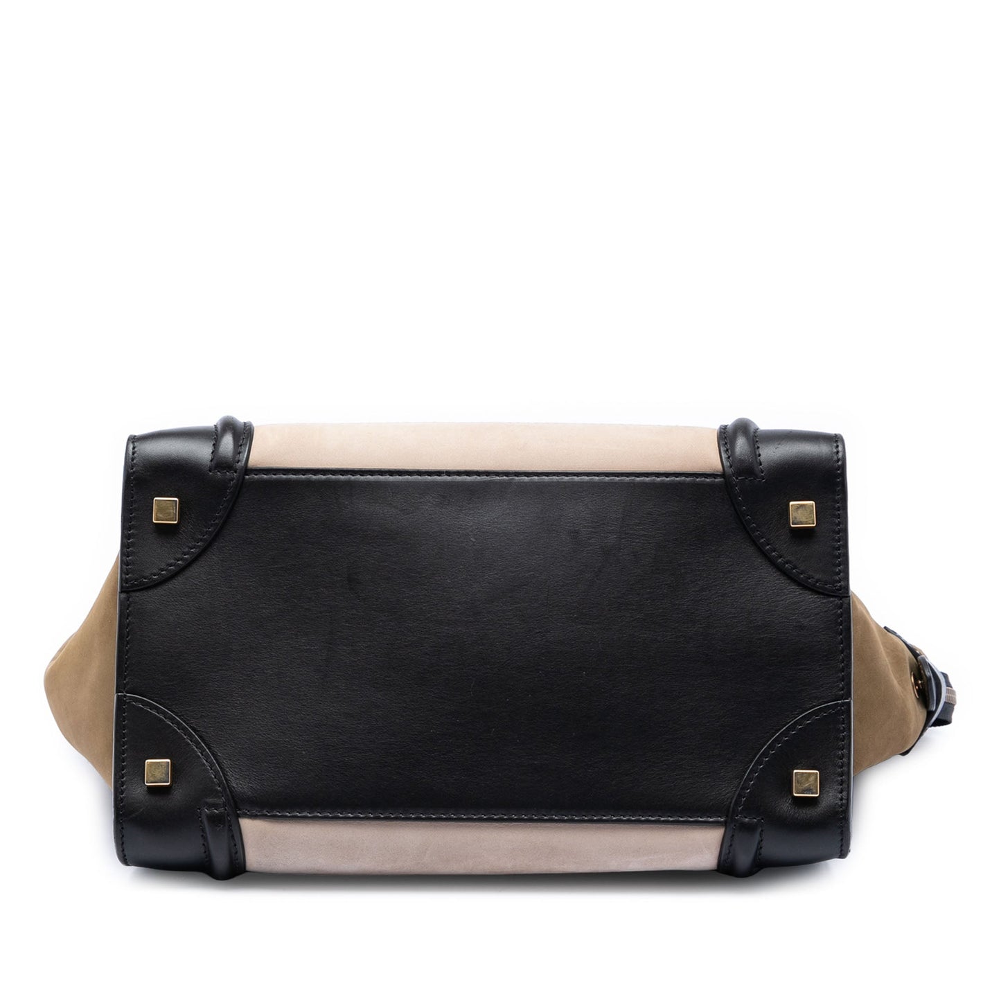 Celine Mini Tricolor Nubuck and Calfskin Luggage Tote