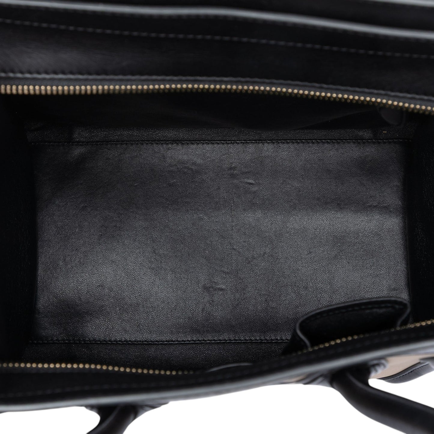 Celine Mini Tricolor Nubuck and Calfskin Luggage Tote