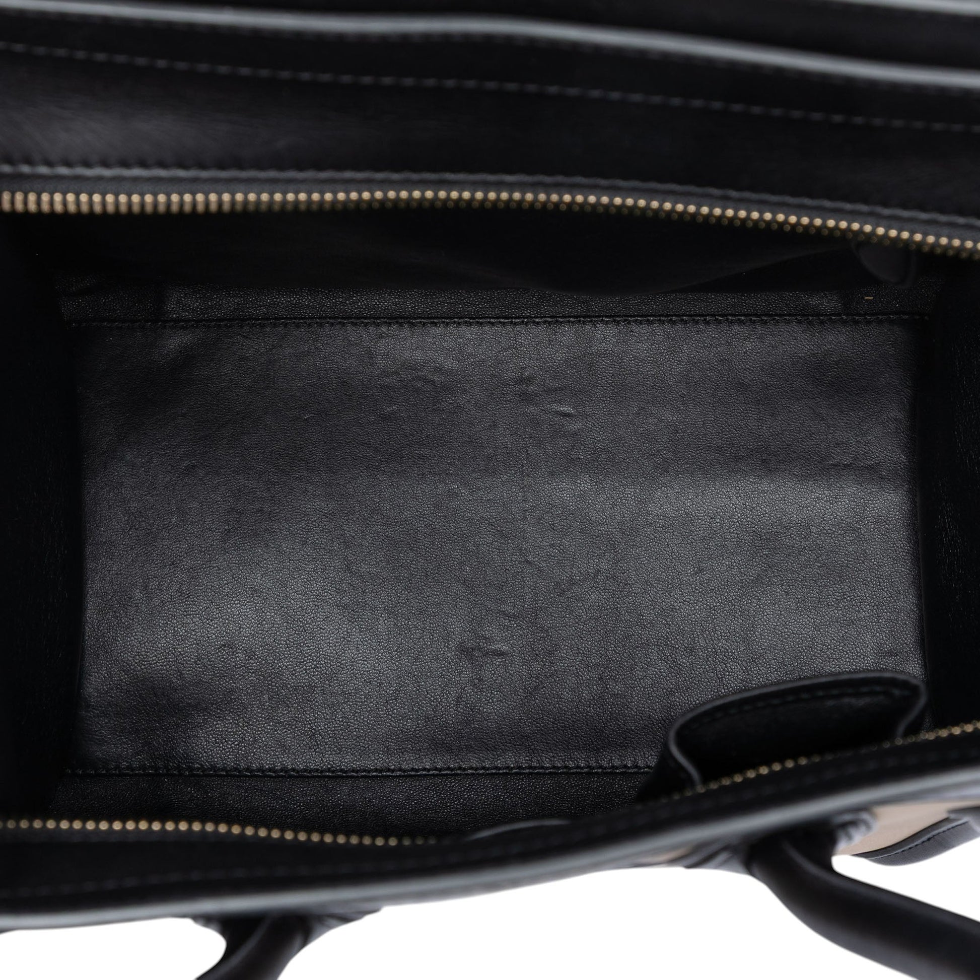 Celine Mini Tricolor Nubuck and Calfskin Luggage Tote