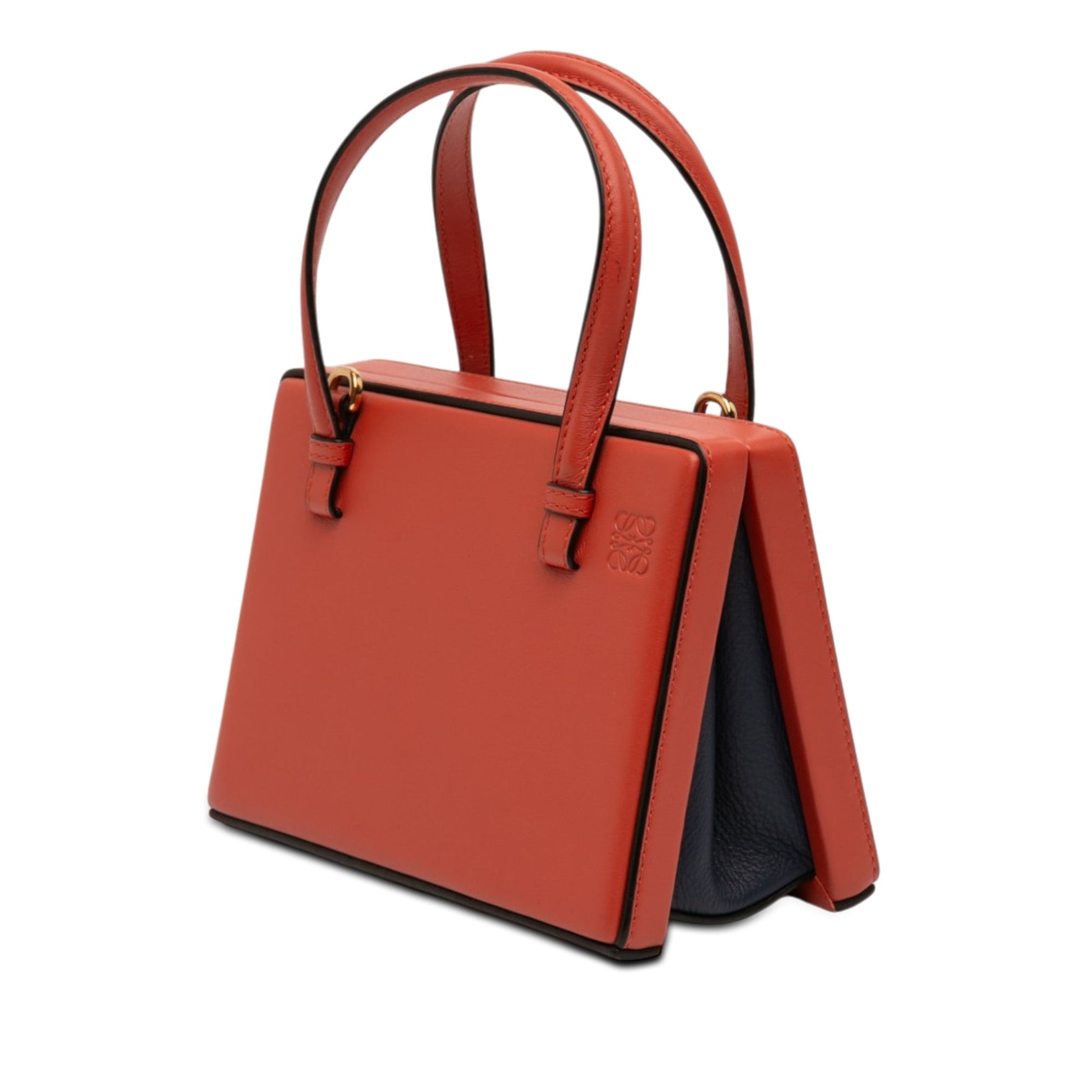 LOEWE Small Leather Tokyo Postal Top Handle Bag