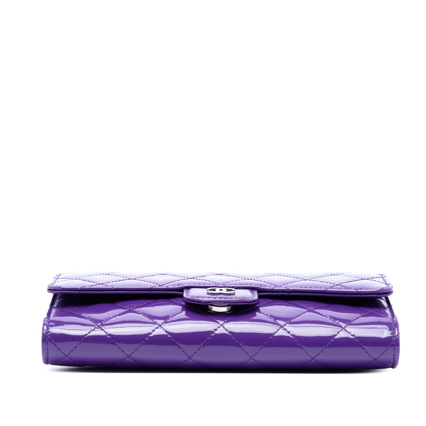 Chanel CC Quilted Patent Wallet On Chain