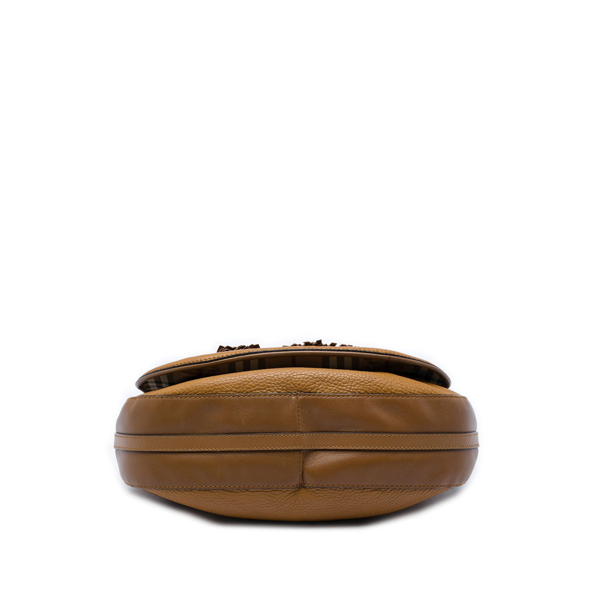 Burberry Haymarket Check Coated Canvas and Calfskin Flap Shoulder Bag