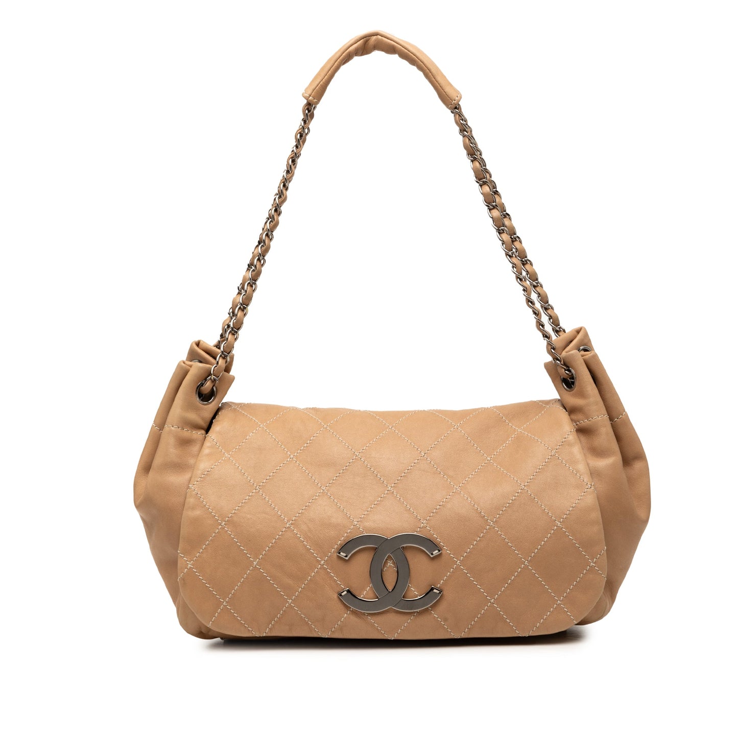 Chanel CC Wild Stitch Lambskin Accordion Flap