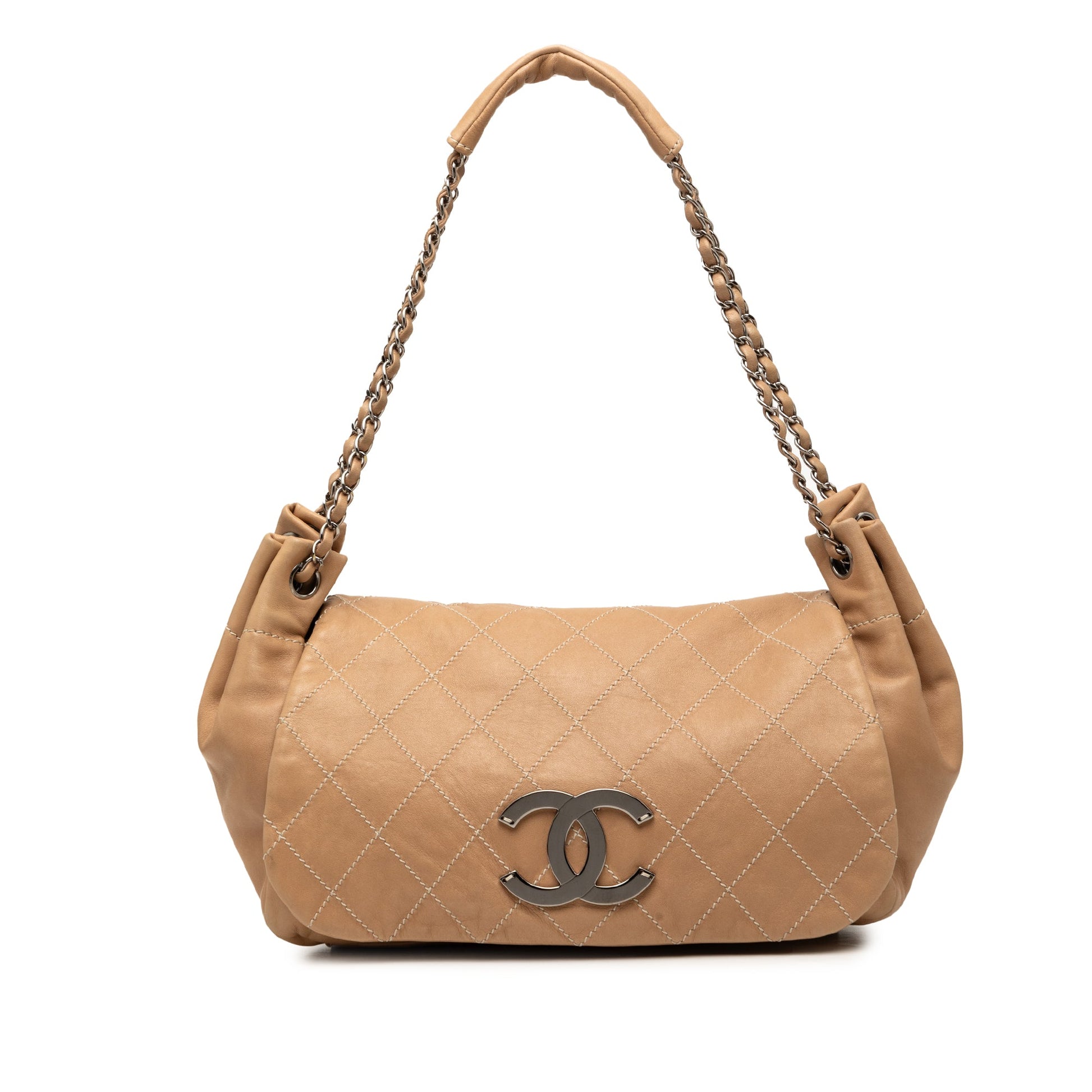 Chanel CC Wild Stitch Lambskin Accordion Flap