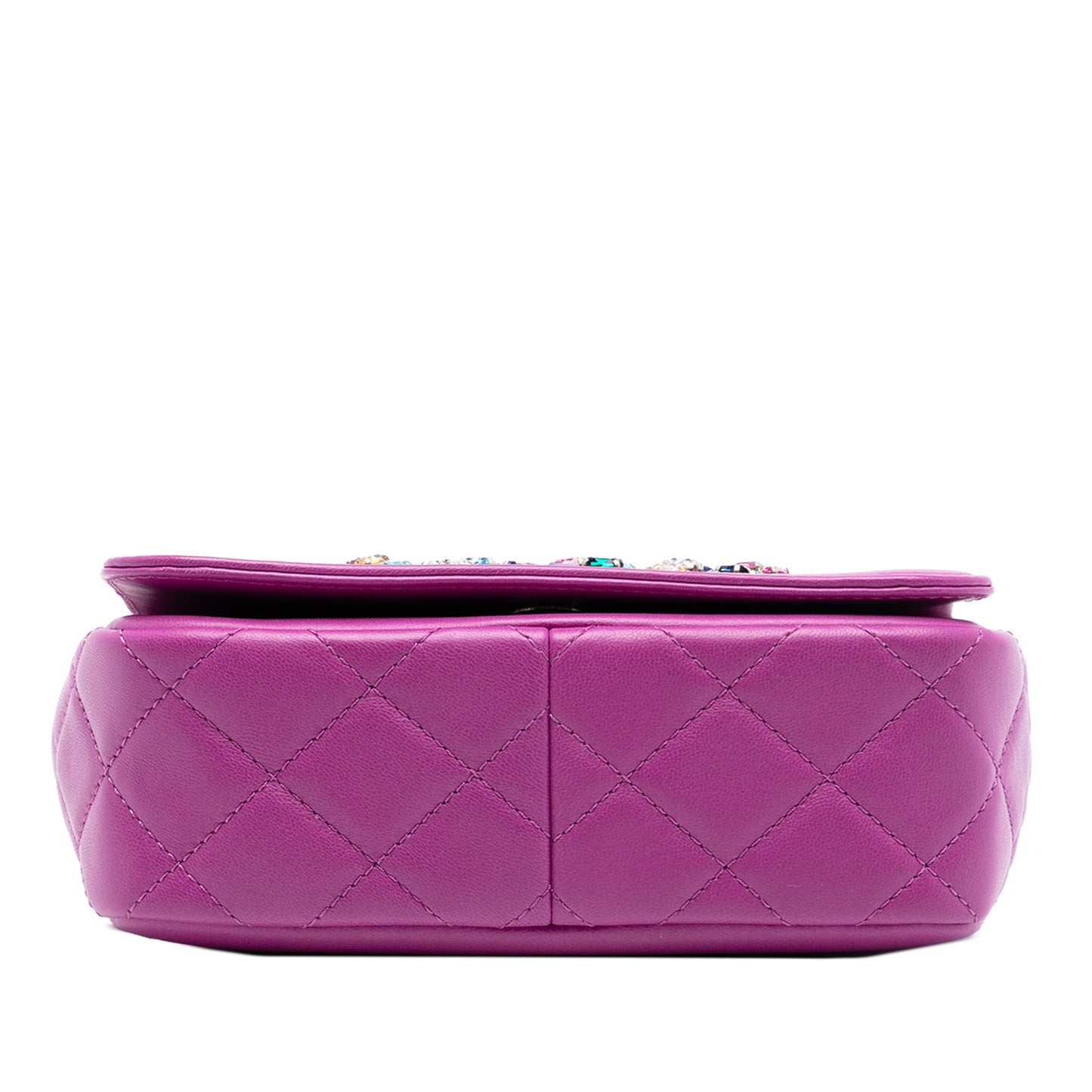 Chanel Mini Lambskin Giant Crystal CC Flap