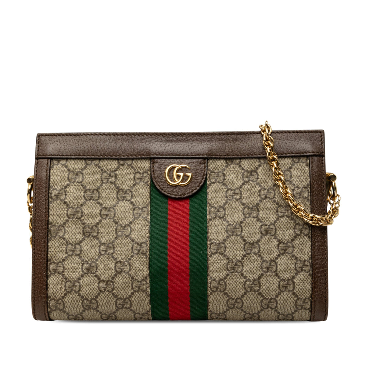 Gucci Small GG Supreme Web Ophidia Chain Crossbody