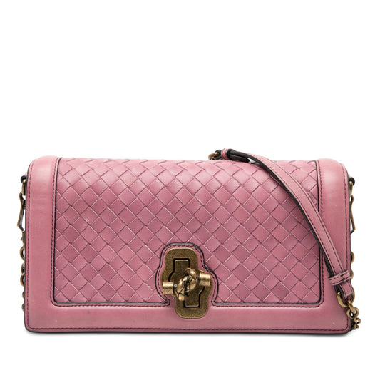 Bottega Veneta Nappa Intrecciato Olimpia Knot Crossbody