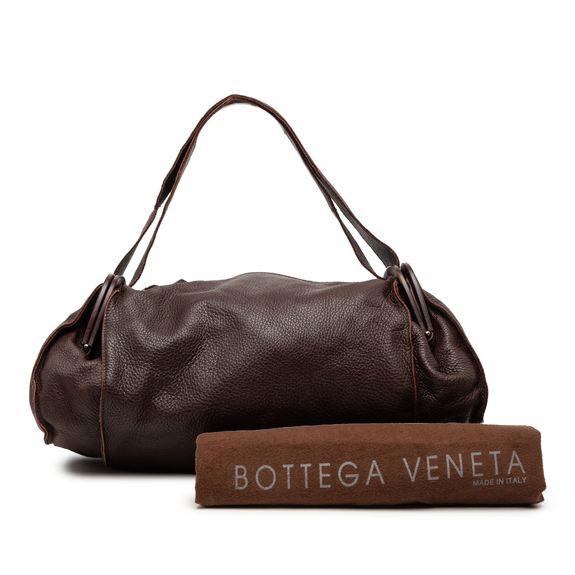 Bottega Veneta Leather Side Pocket Shoulder Bag