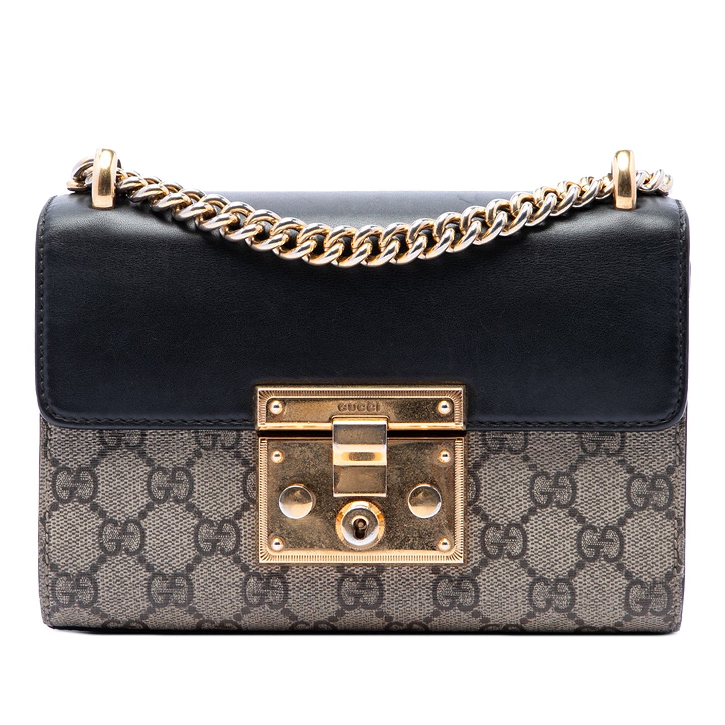 Gucci Small GG Supreme Padlock Crossbody