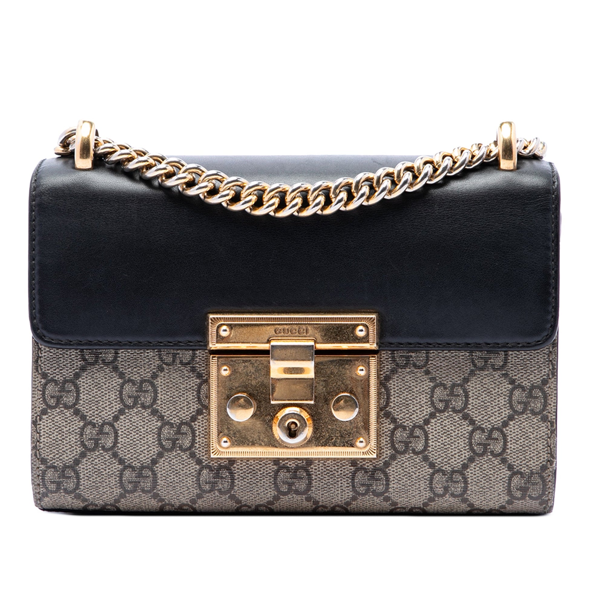 Gucci Small GG Supreme Padlock Crossbody