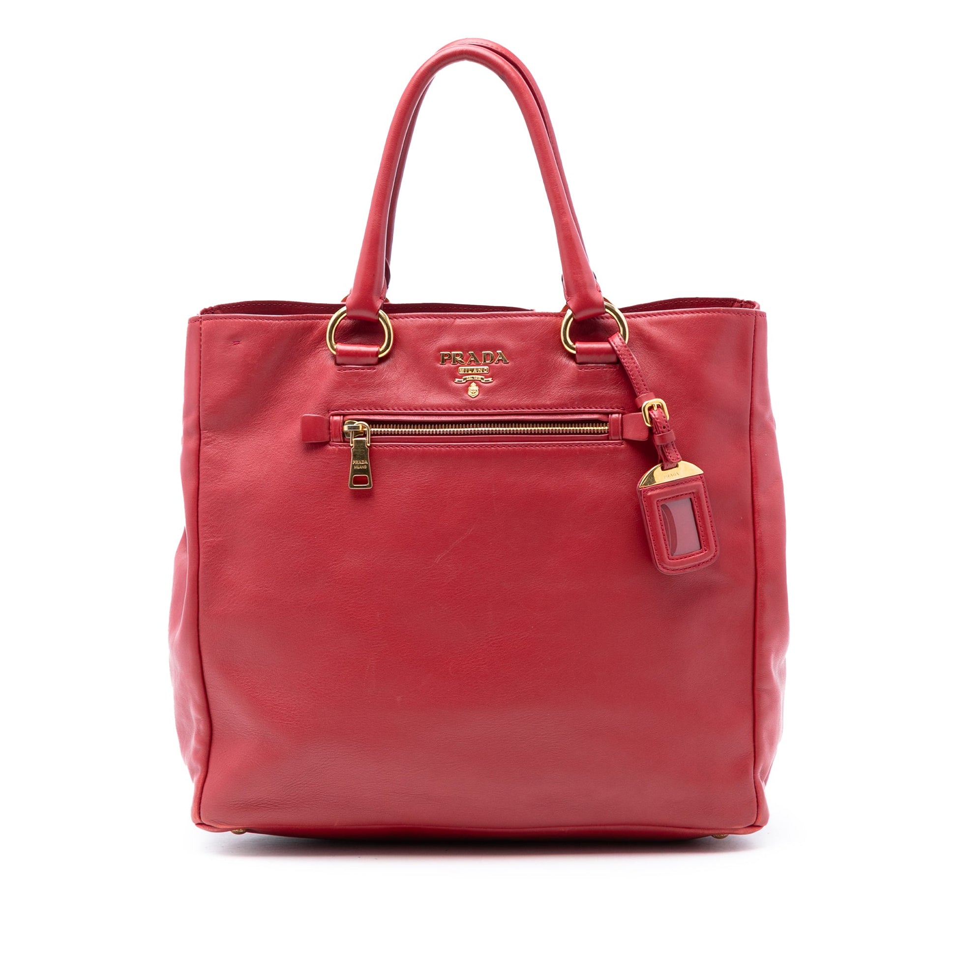 Prada Vitello Daino Open Convertible Tote