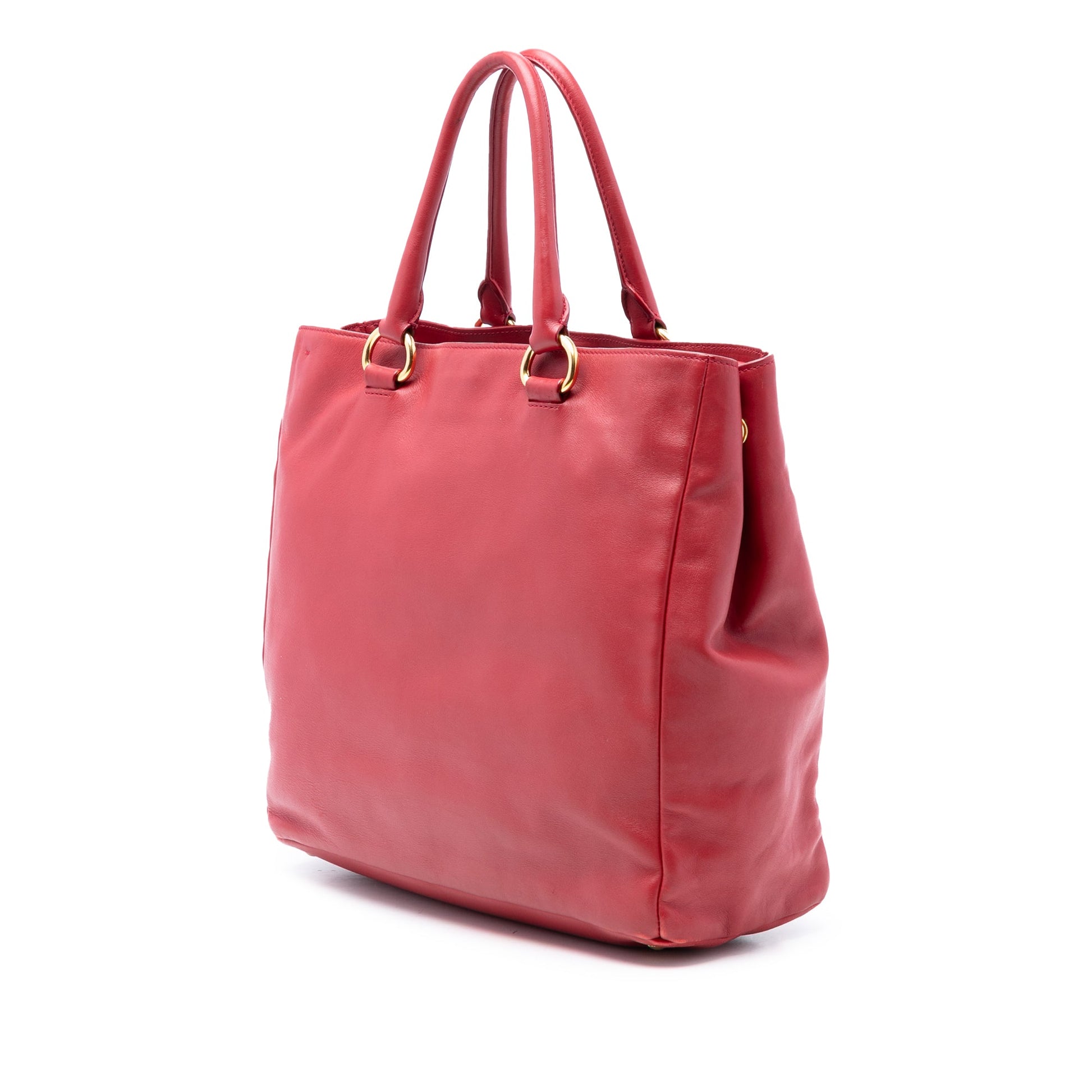 Prada Vitello Daino Open Convertible Tote