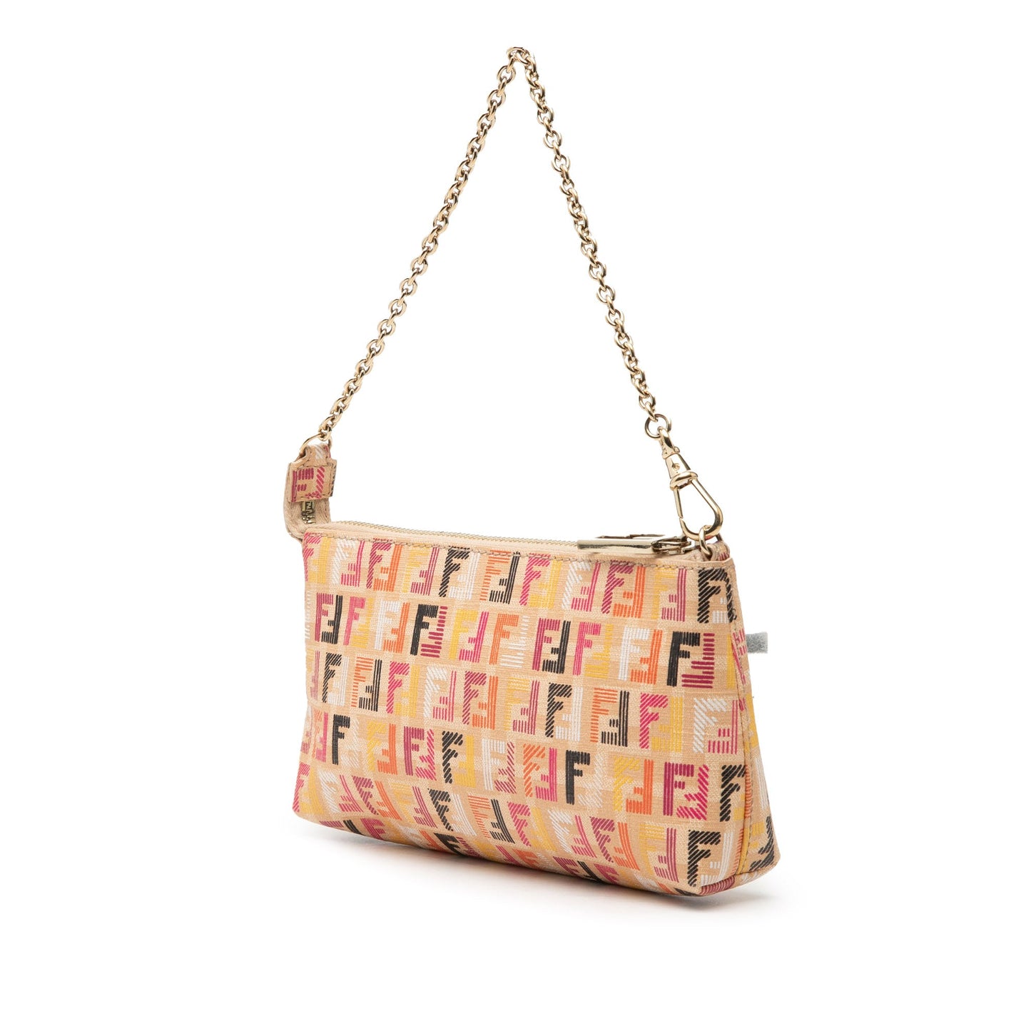 Fendi Multicolor Zucchino Spalmati Chain Pochette