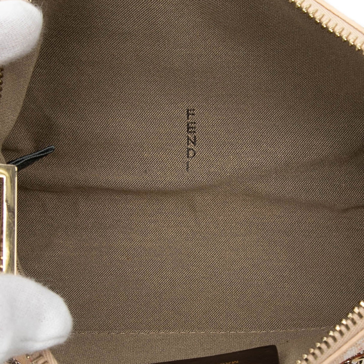 Fendi Multicolor Zucchino Spalmati Chain Pochette