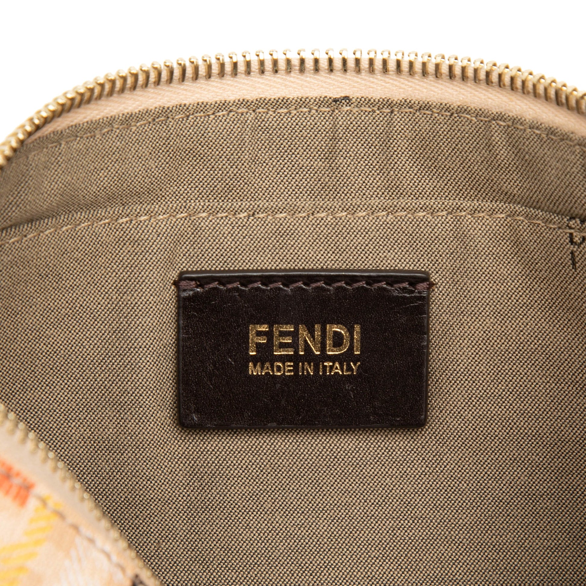 Fendi Multicolor Zucchino Spalmati Chain Pochette