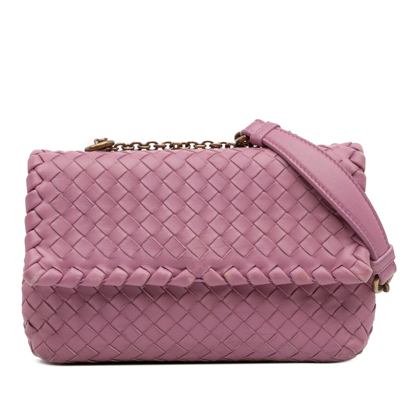 Bottega Veneta Baby Nappa Intrecciato Olimpia Crossbody