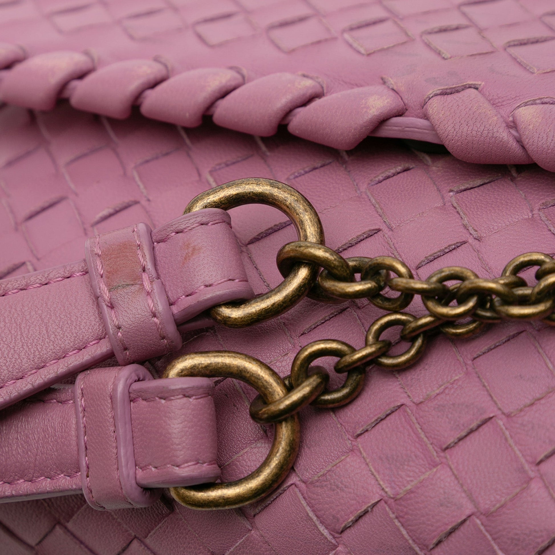 Bottega Veneta Baby Nappa Intrecciato Olimpia Crossbody