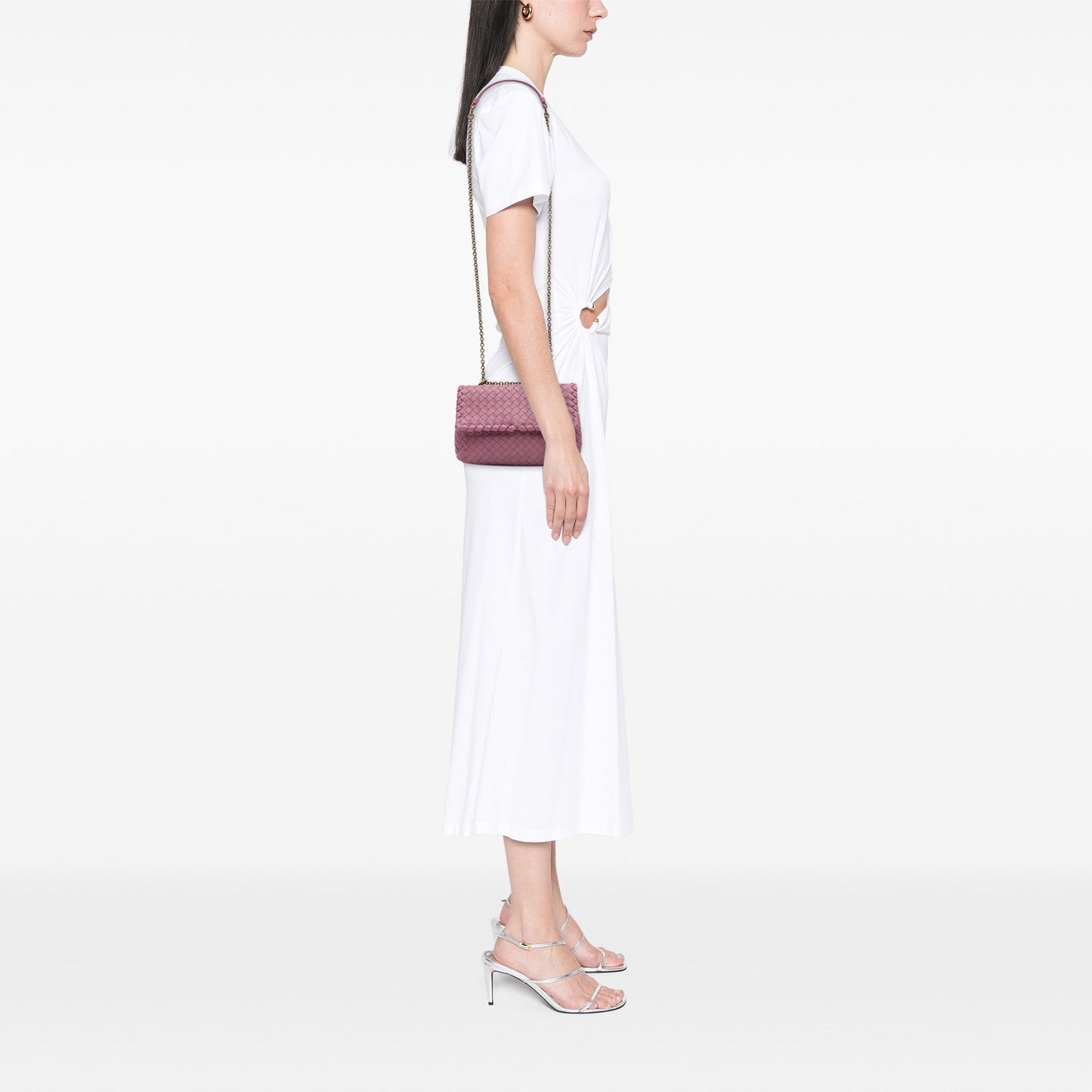 Bottega Veneta Baby Nappa Intrecciato Olimpia Crossbody