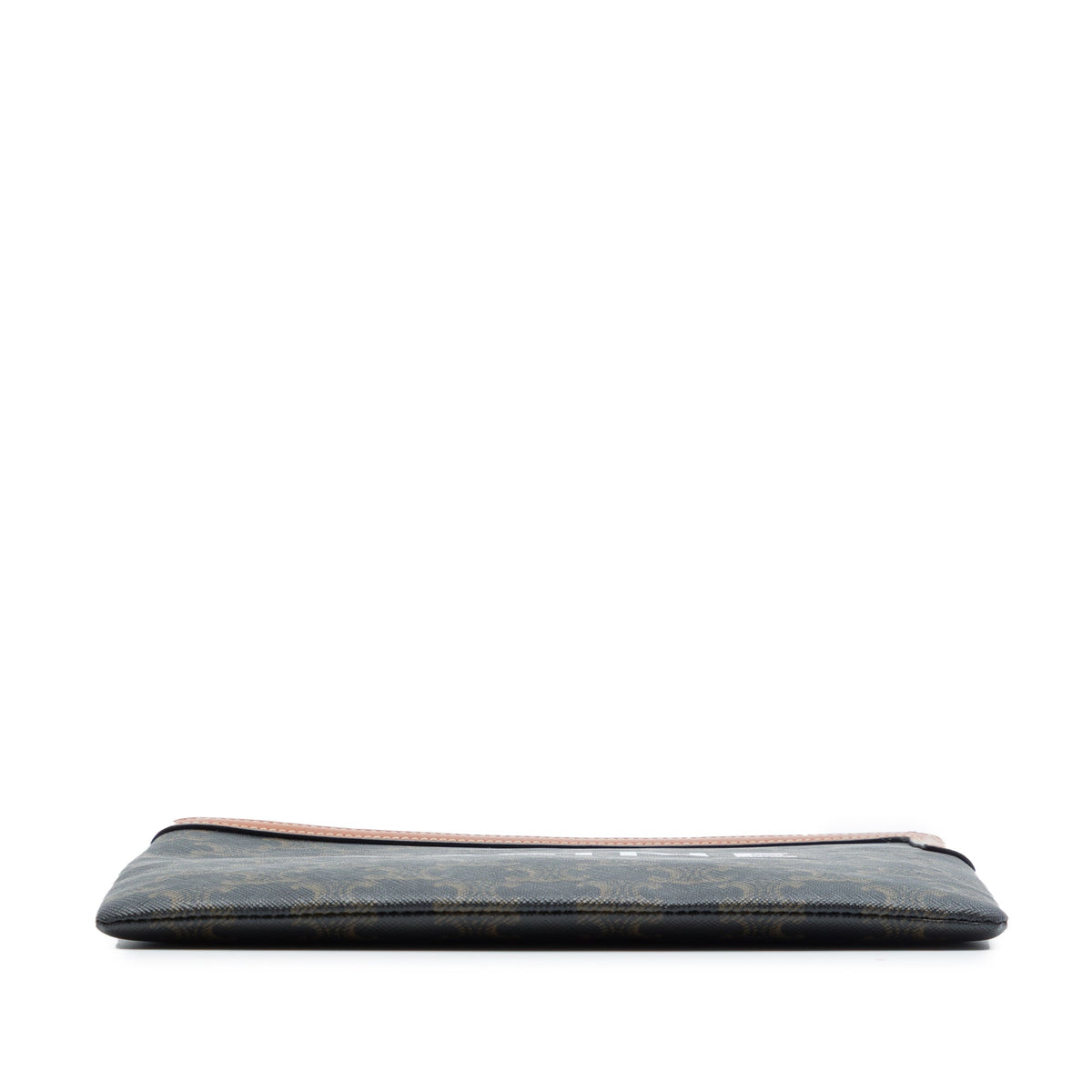 Celine Small Triomphe Coated Canvas Clutch