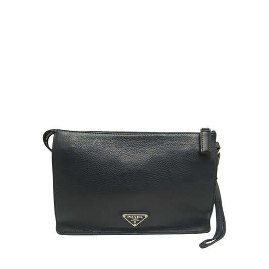 Prada Vitello City Wristlet Clutch