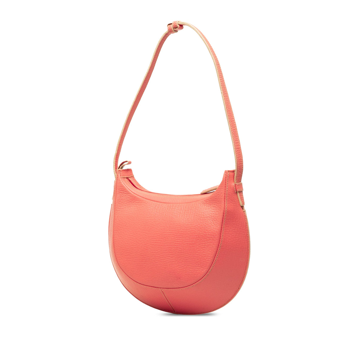 LOEWE Embossed Leather Logo Hobo — Pink