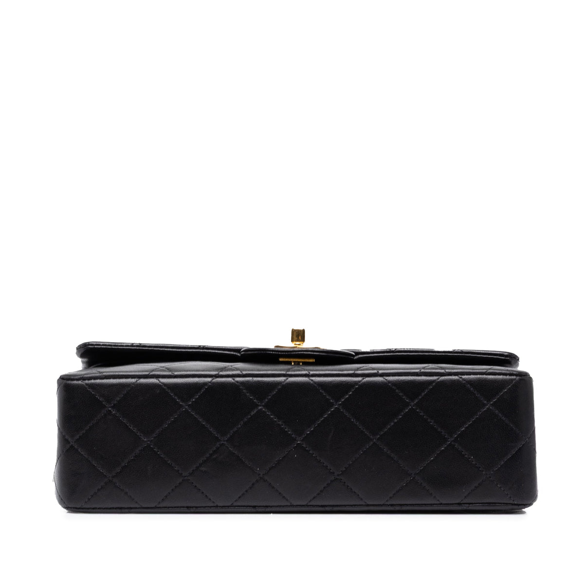 Chanel Small Classic Lambskin Double Flap — Black