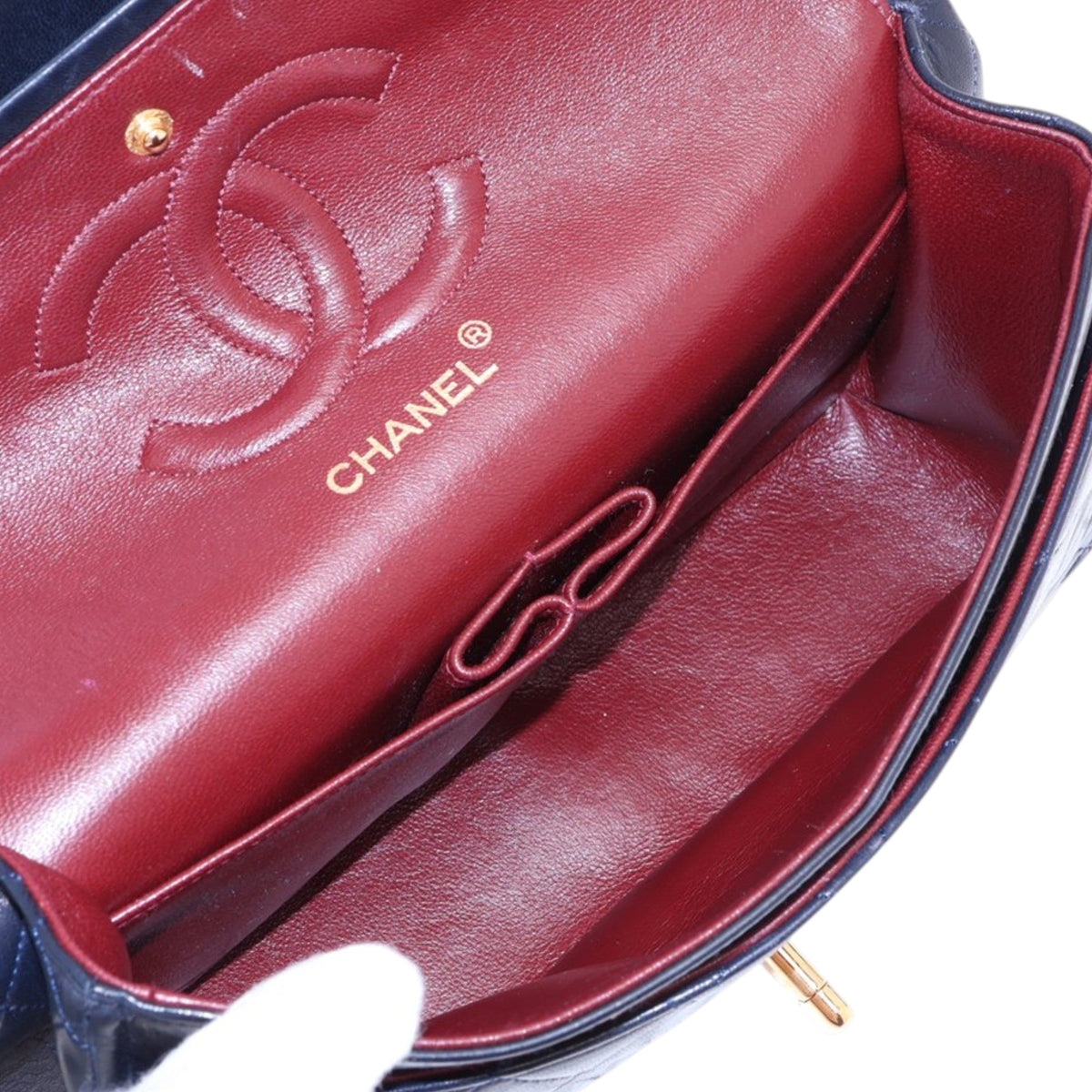Chanel Medium Classic Lambskin Double Flap — Black