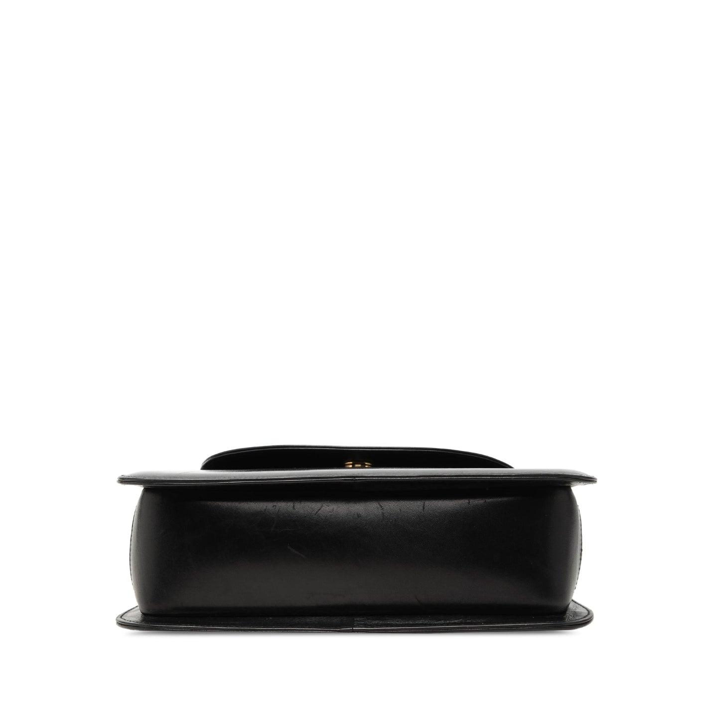 Ferragamo Calfskin Metal Top Handle Bag