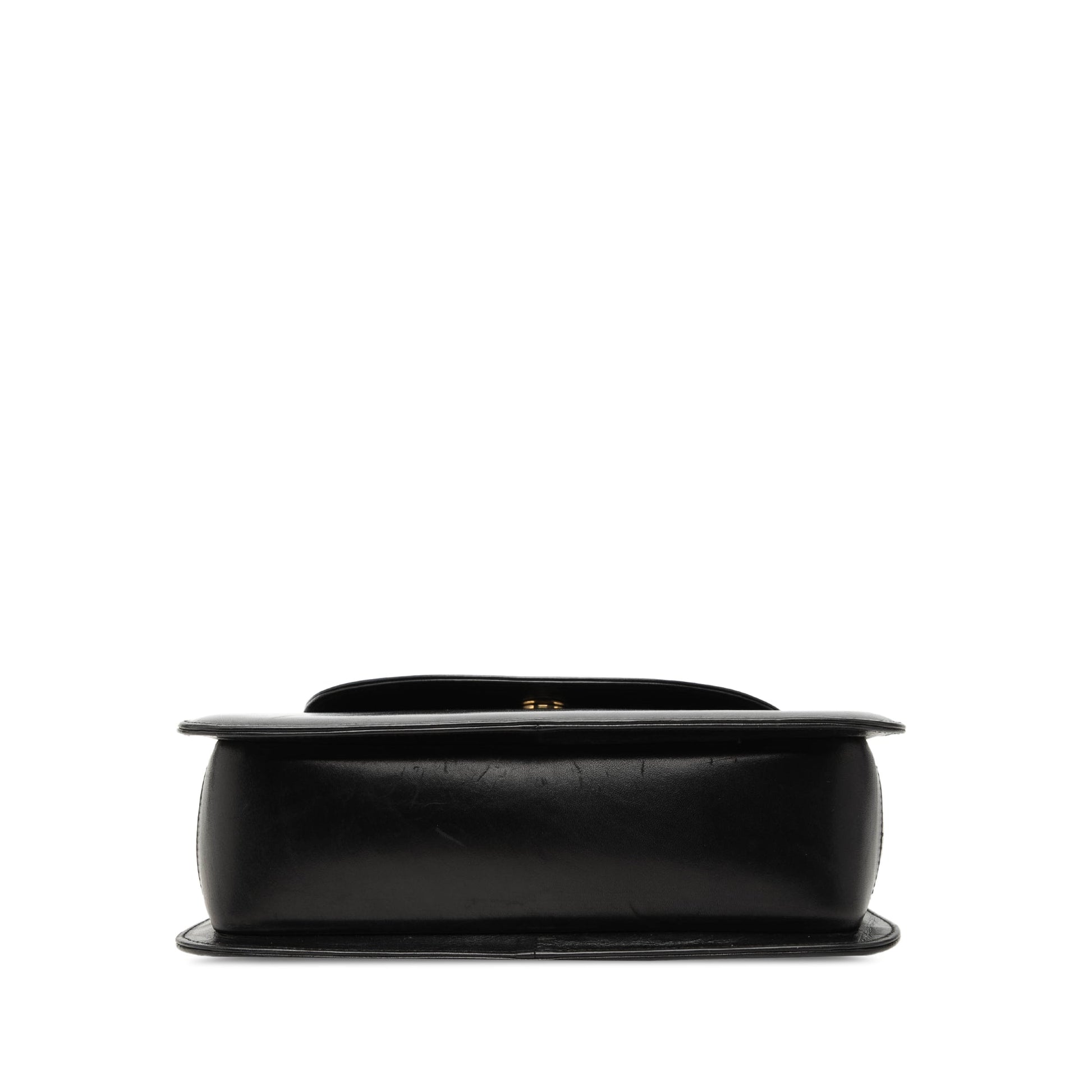 Ferragamo Calfskin Metal Top Handle Bag