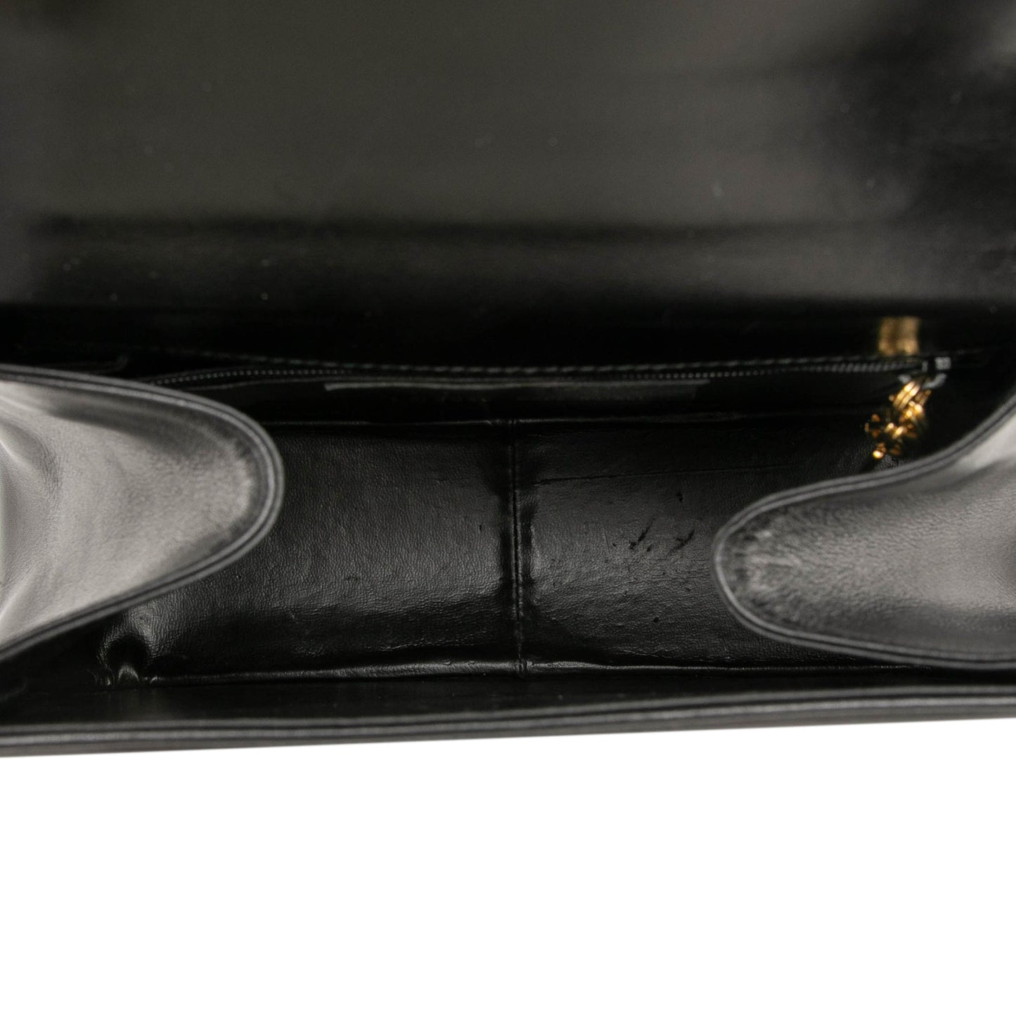 Ferragamo Calfskin Metal Top Handle Bag