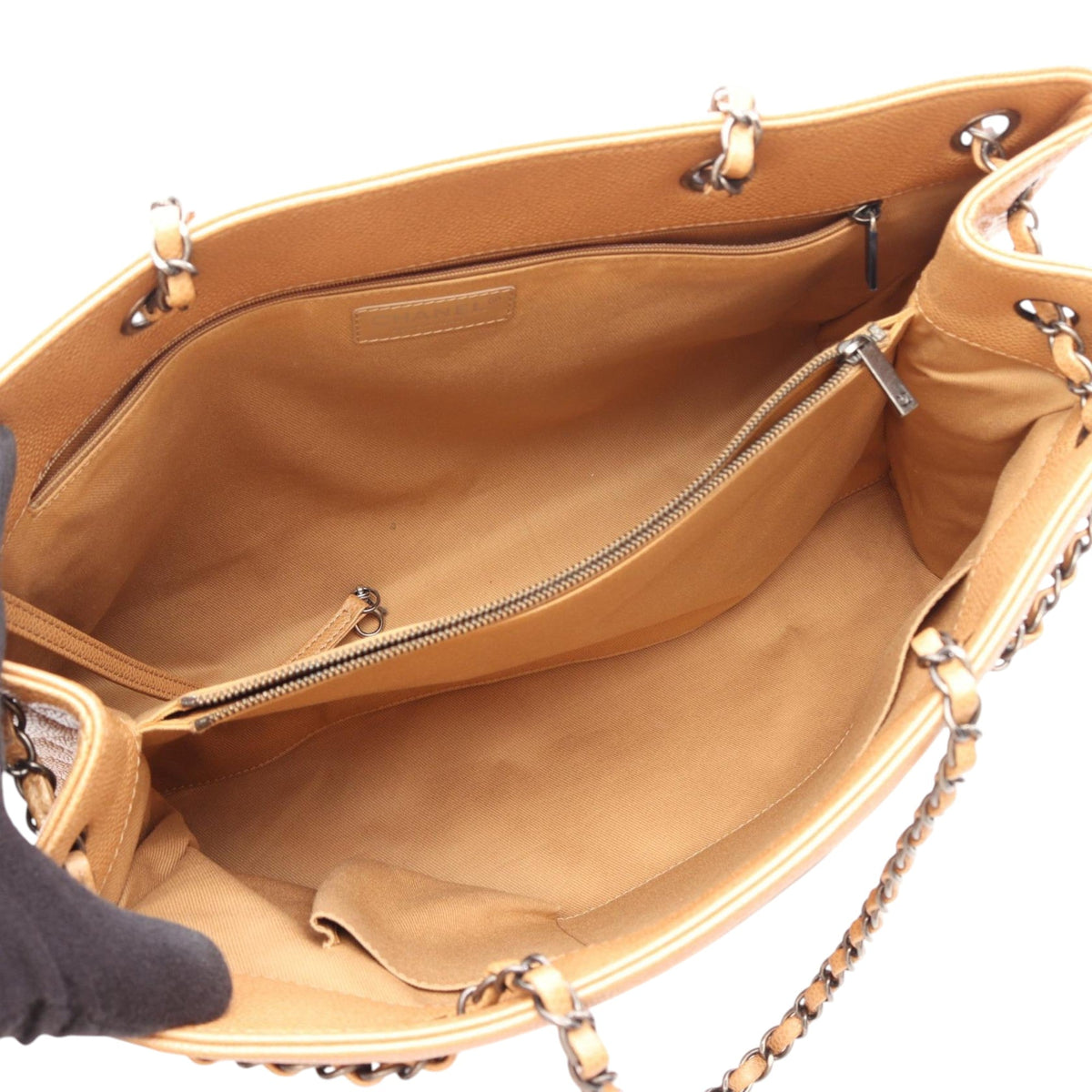 Chanel CC Caviar Chain Tote