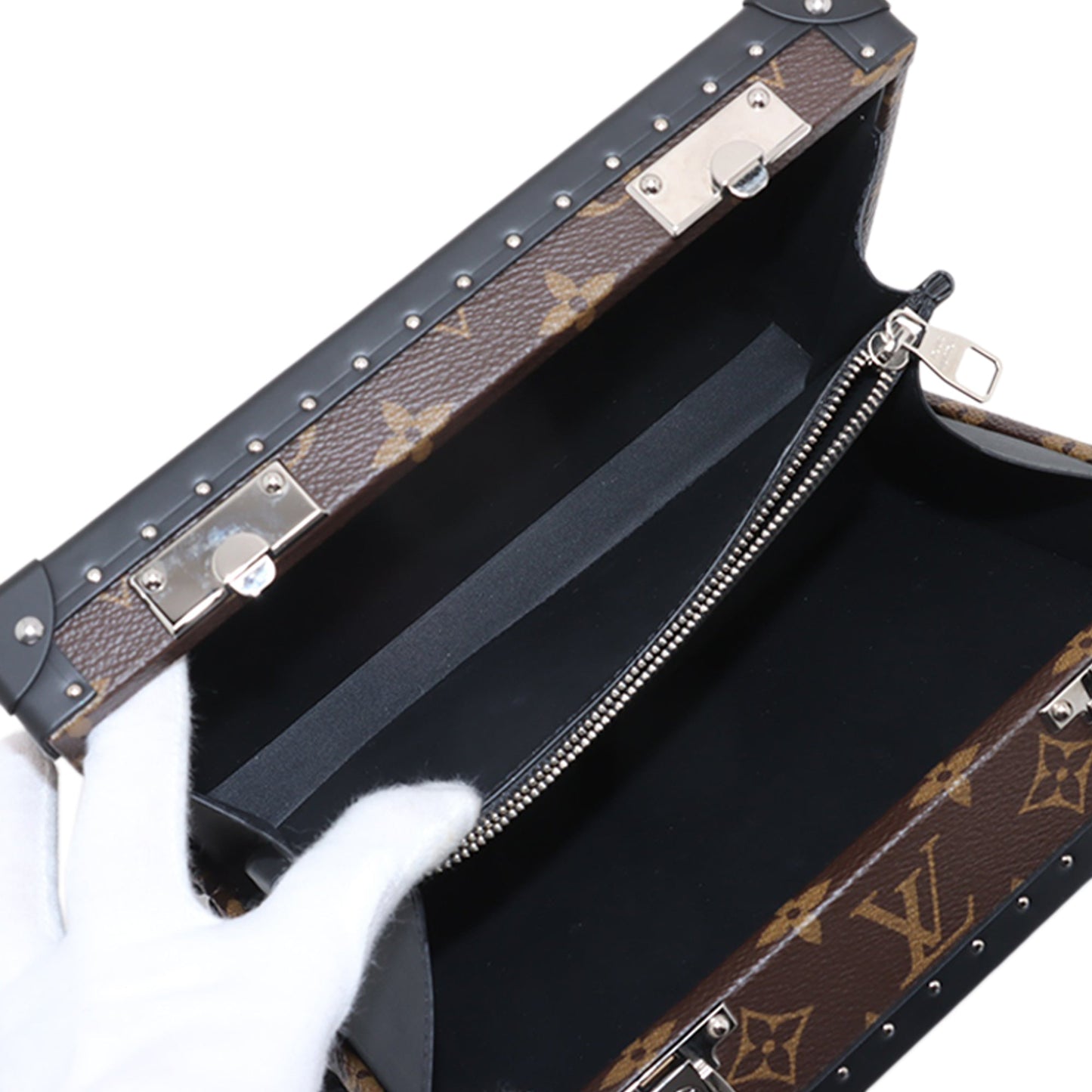 Louis Vuitton Monogram Macassar Clutch Box