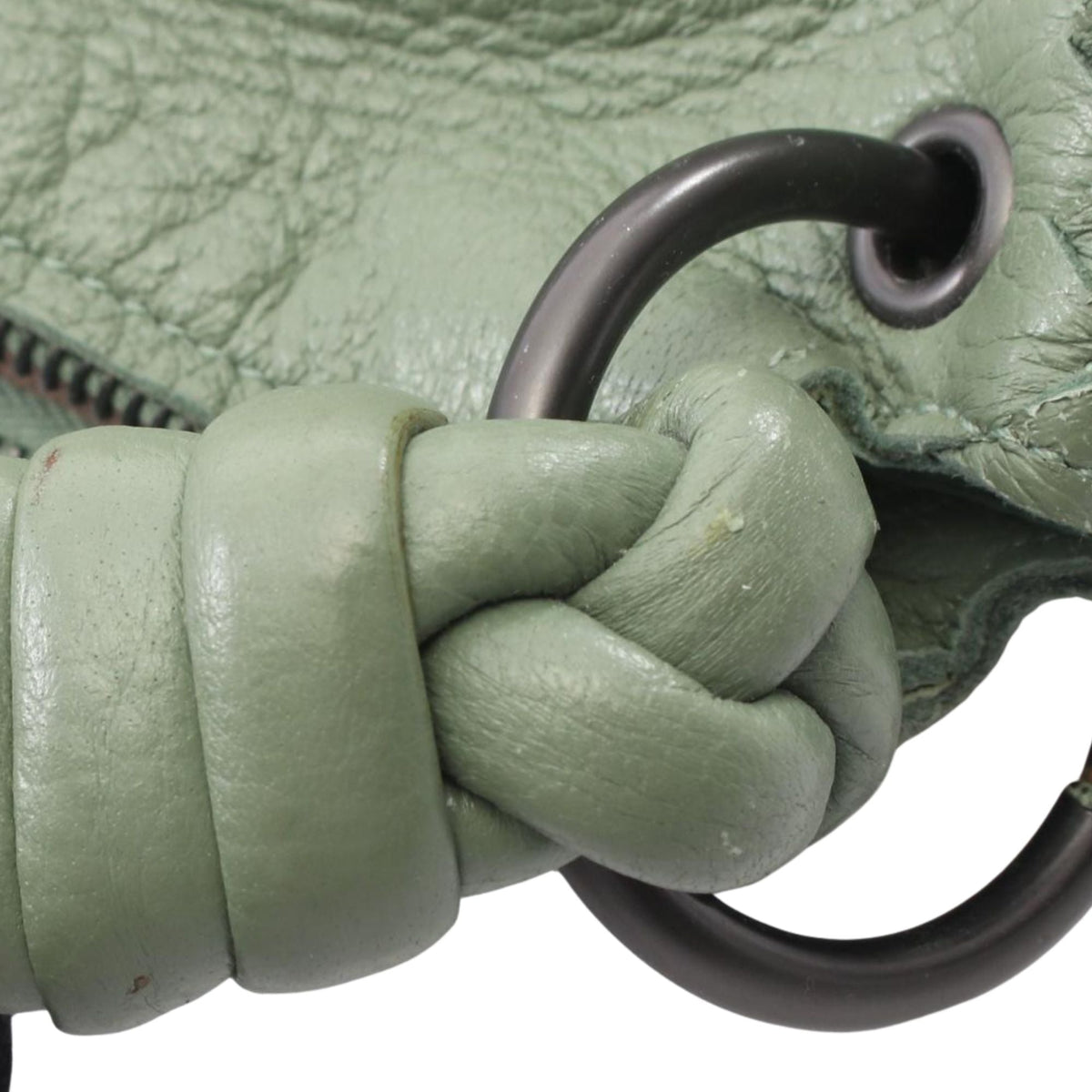 Bottega Veneta Leather Hobo Bag — Green