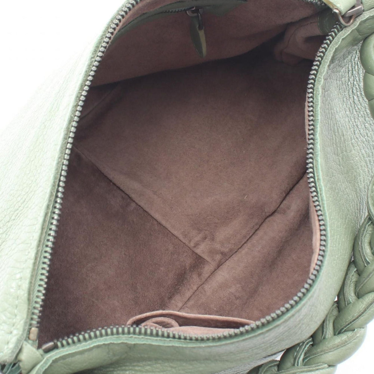Bottega Veneta Leather Hobo Bag — Green