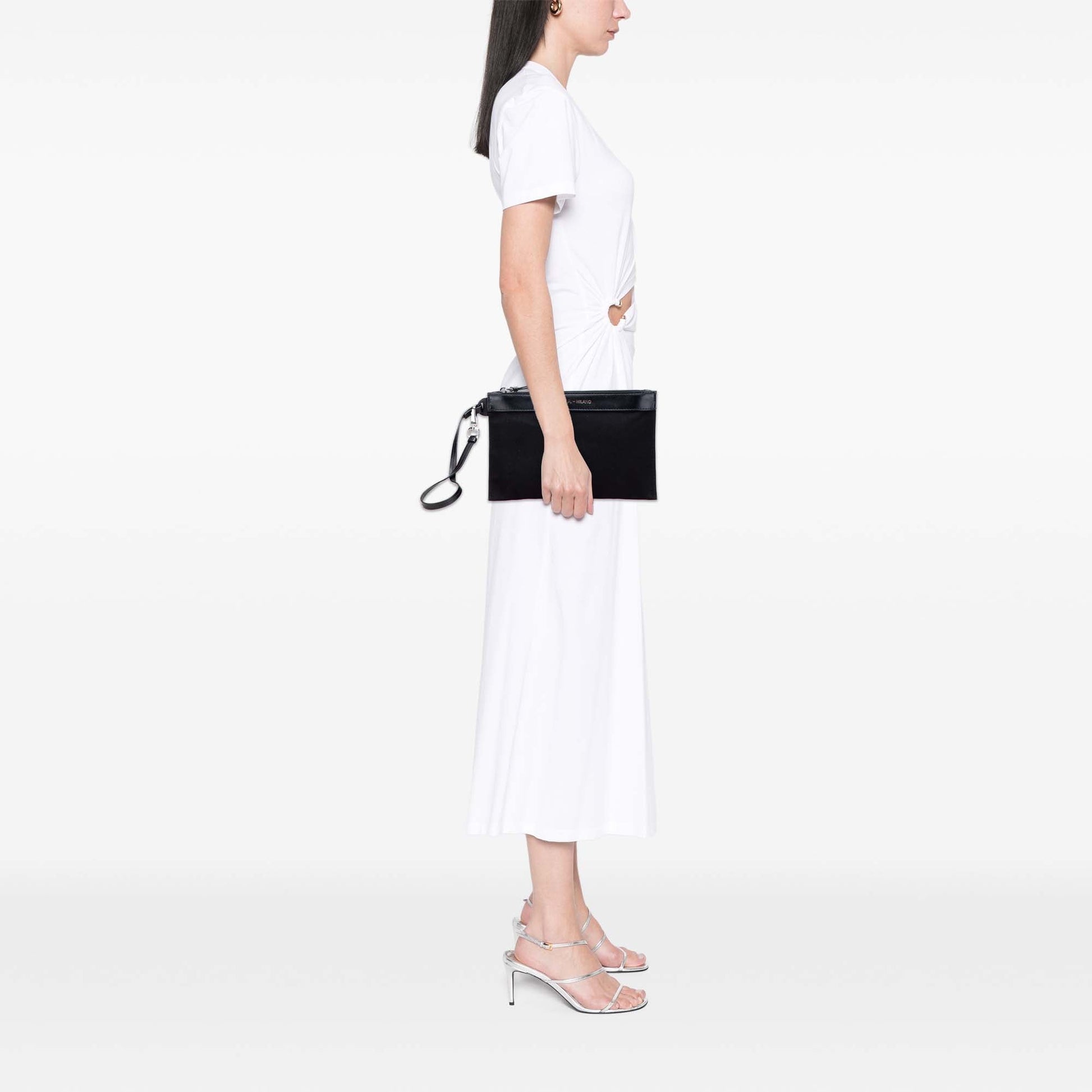 Prada Canvas Canapa Clutch