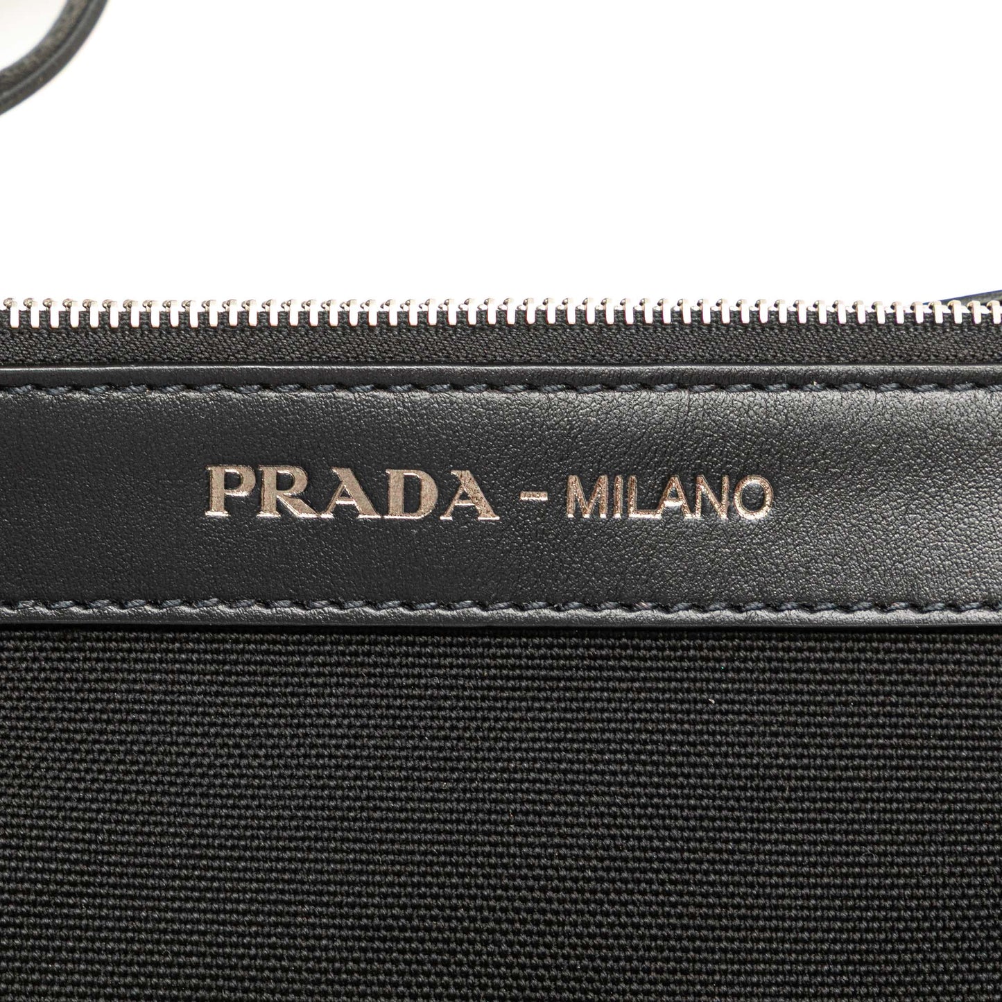 Prada Canvas Canapa Clutch