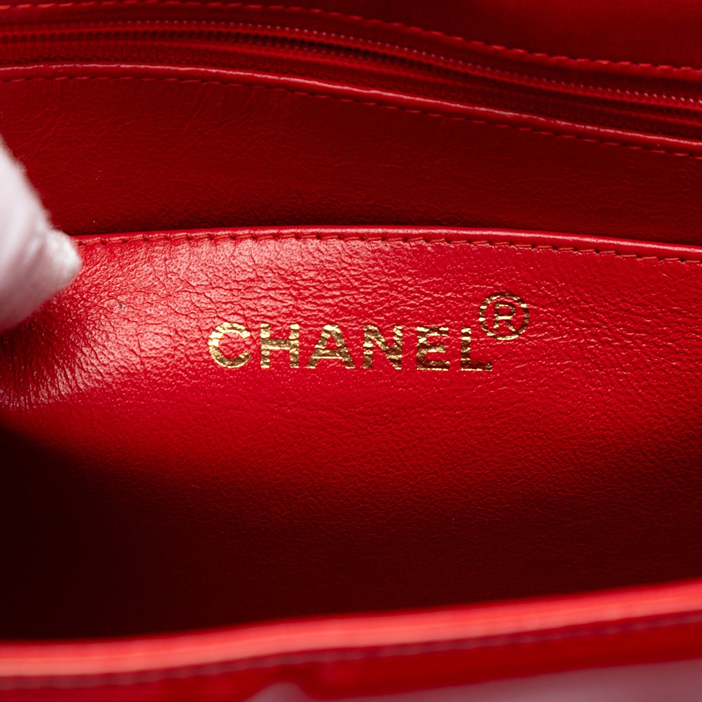 Chanel CC Patent Chain Top Handle Flap