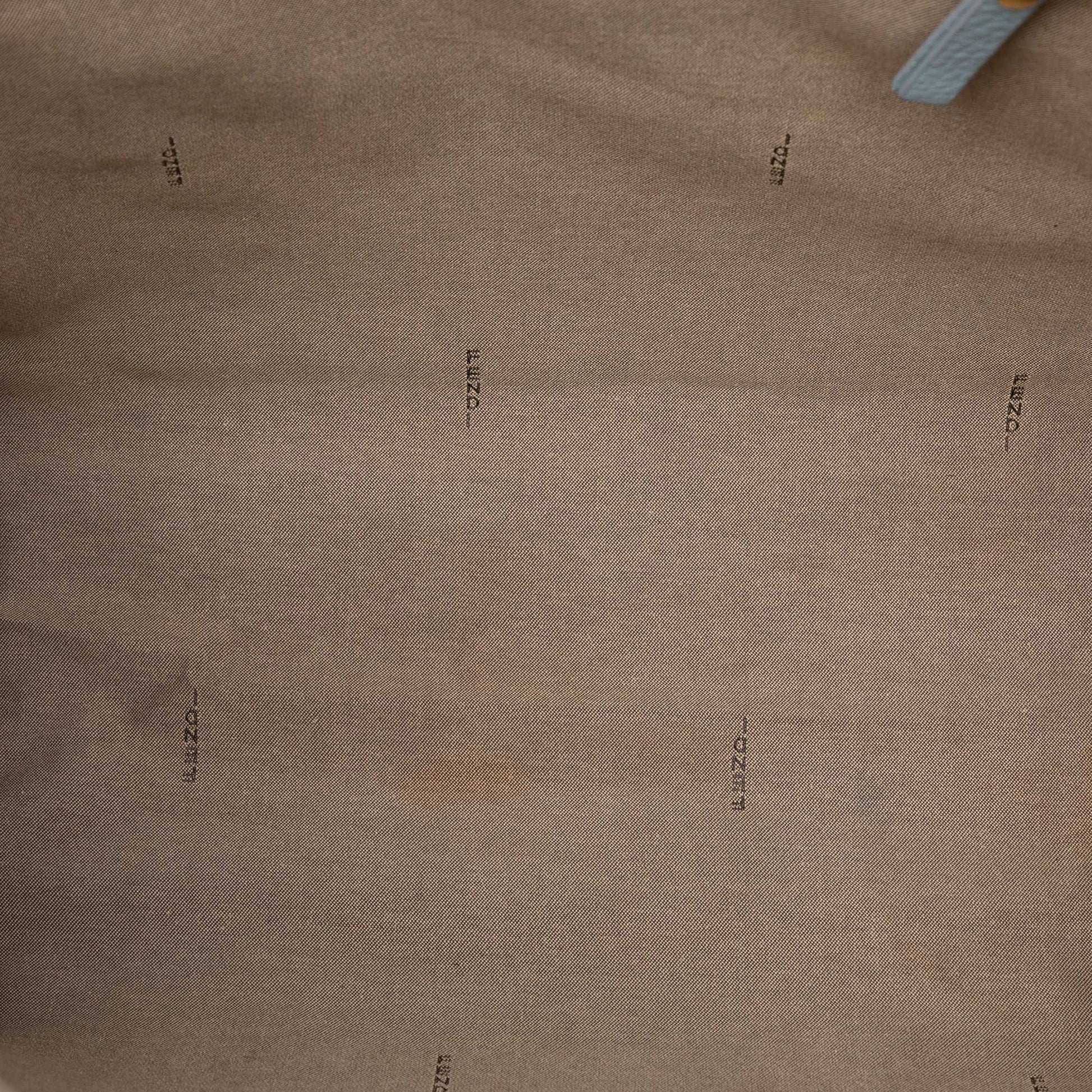 Fendi Zucca Trimmed Canvas Tote