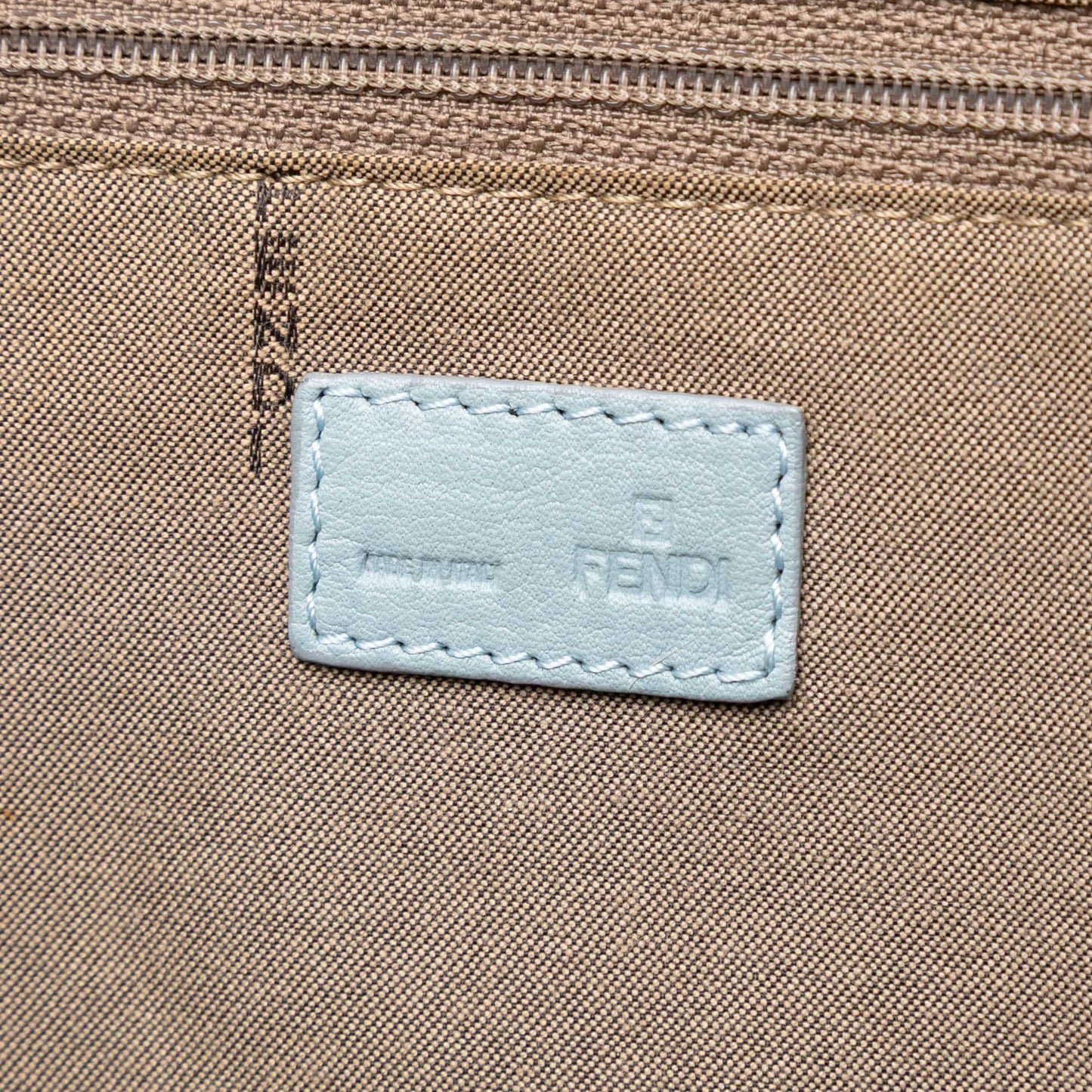 Fendi Zucca Trimmed Canvas Tote